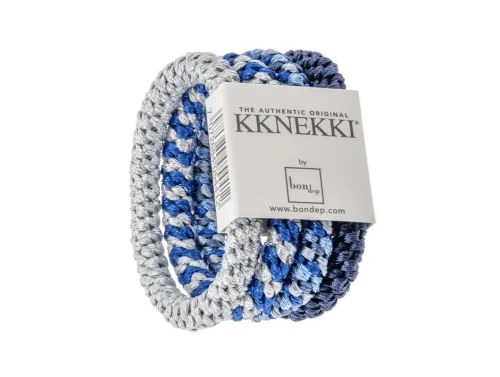 Kknekki hårelastikker blue mix (4-pack)